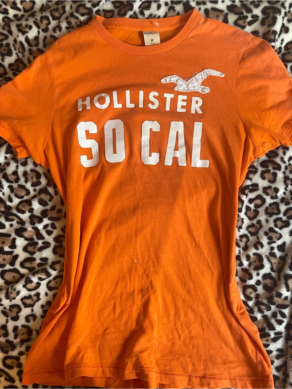 ♡ Hollister Orange 'SO CAL' Graphic Tee